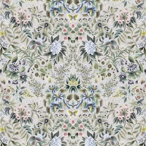 Ikebana Damask Eau de Nil Fabric by Designers Guild 