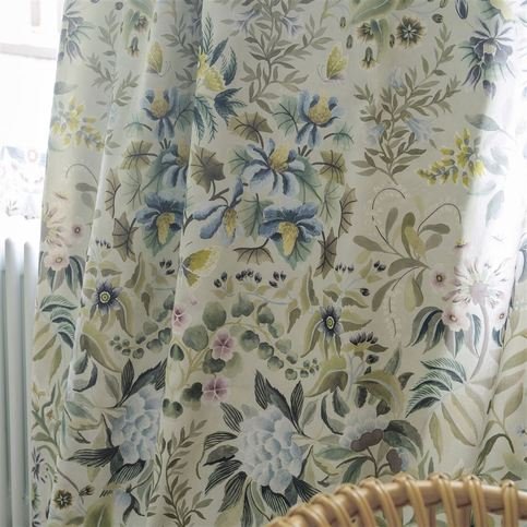 Ikebana Damask Eau de Nil Fabric by Designers Guild 