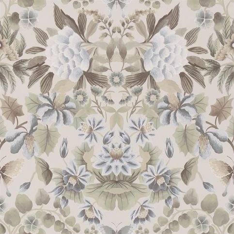 Ikebana Damask Eau de Nil Wallcovering by Designers Guild