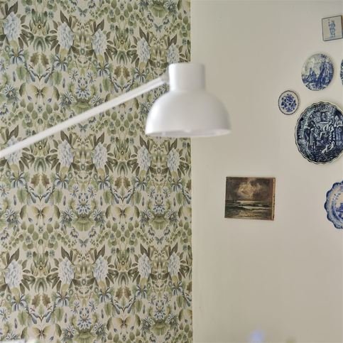 Ikebana Damask Eau de Nil Wallcovering by Designers Guild