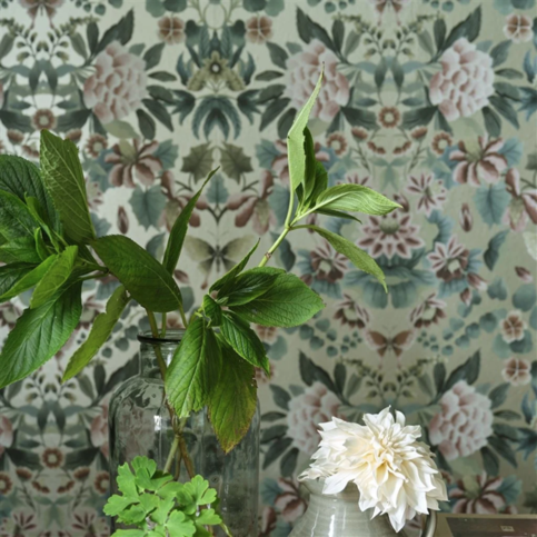 Ikebana Damask Gilver Wallcovering by Designers Guild