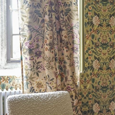 Ikebana Damask Gold Wallcovering by Designers Guild