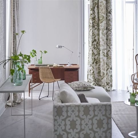 Iridato Chalk Fabric by Designers Guild 