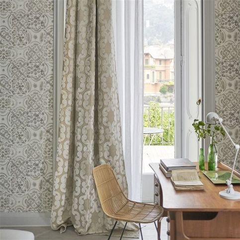 Iridato Chalk Fabric by Designers Guild 