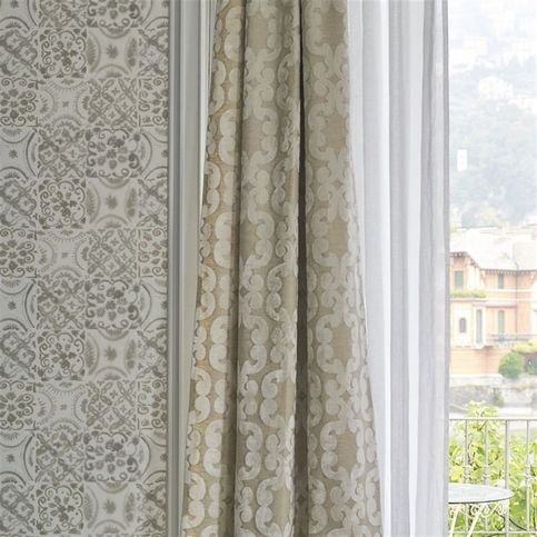 Iridato Chalk Fabric by Designers Guild 