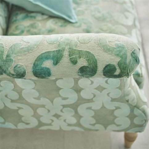 Iridato Pale Aqua Fabric by Designers Guild 