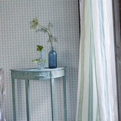 Jaal Eau de Nil Wallcovering by Designers Guild