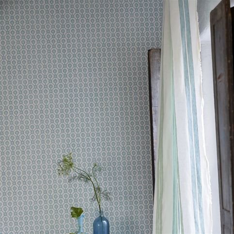 Jaal Eau de Nil Wallcovering by Designers Guild