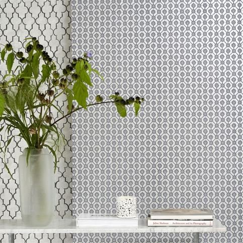 Jaal Platinum Wallcovering by Designers Guild