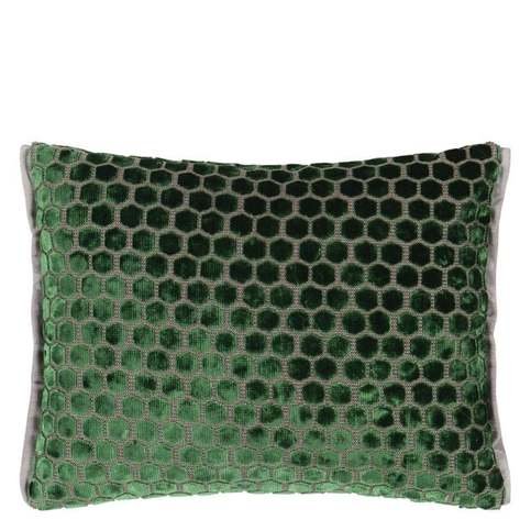 Jabot Emerald Cushion by Designers Guild