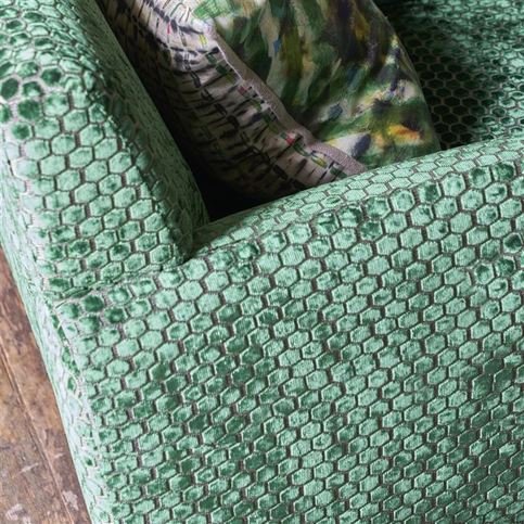 Jabot Emerald Fabric by Designers Guild 