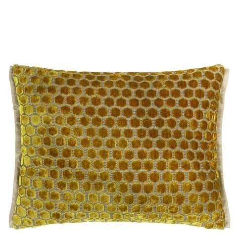 Jabot Mustard Cushion by Designers Guild
