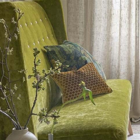 Jabot Mustard Cushion by Designers Guild