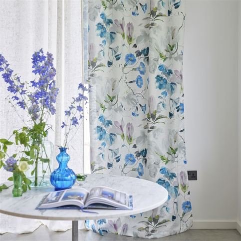 Japanese Magnolia Cobalt Fabric by Designers Guild 