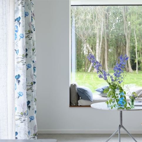 Japanese Magnolia Cobalt Fabric by Designers Guild 
