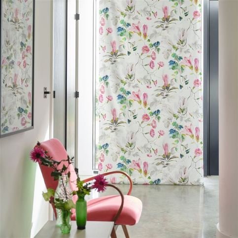 Japanese Magnolia Fuchsia Fabric by Designers Guild 