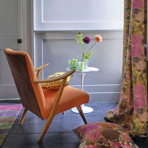 Japonaiserie Saffron Fabric by Designers Guild 