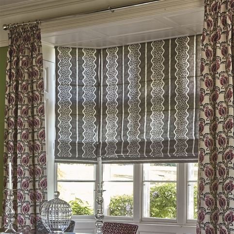 Jasham Slate Fabric by William Yeoward