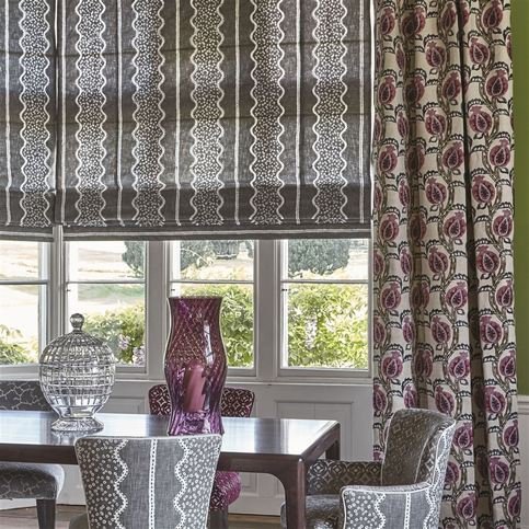 Jasham Slate Fabric by William Yeoward