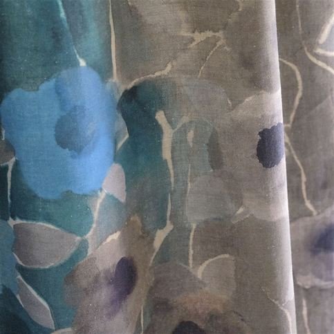 Jiyuka Peacock Fabric by Designers Guild 