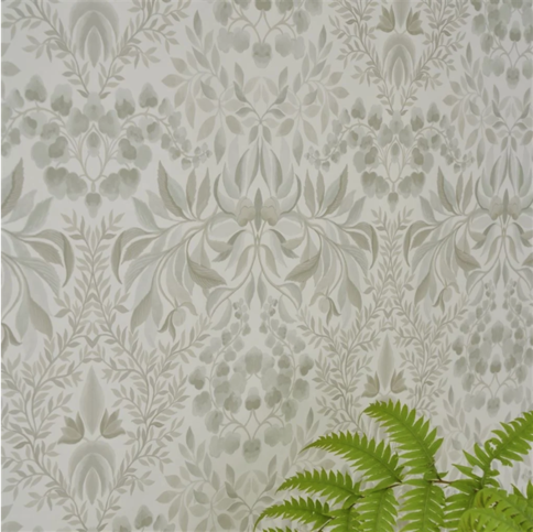 Karakusa Chalk Wallcovering by Designers Guild