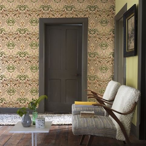 Karakusa Copper Wallcovering by Designers Guild