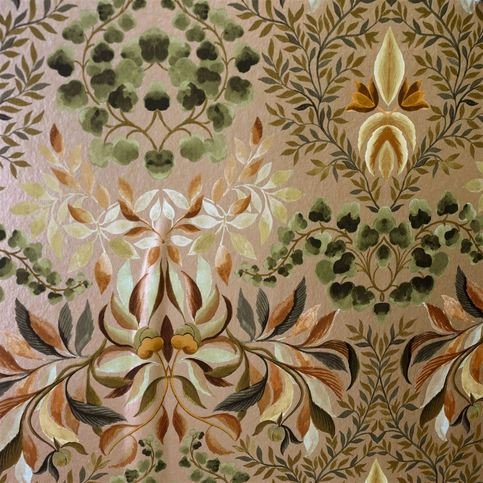 Karakusa Copper Wallcovering by Designers Guild