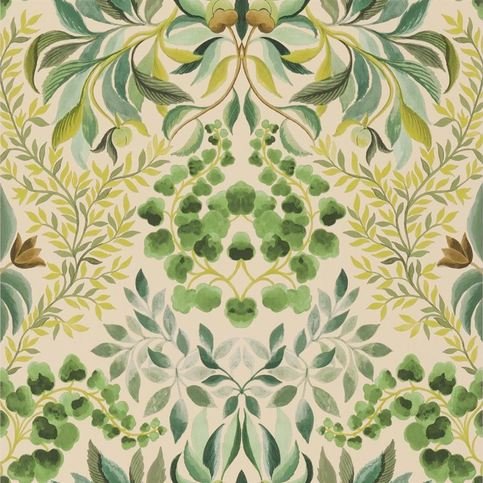 Karakusa Emerald Wallcovering by Designers Guild