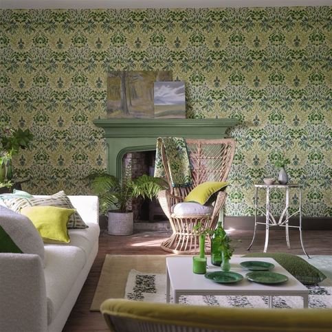 Karakusa Emerald Wallcovering by Designers Guild