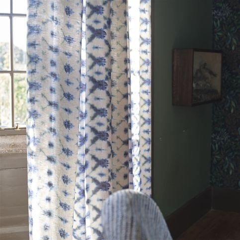 Karaoshi Cobalt Fabric by Designers Guild 