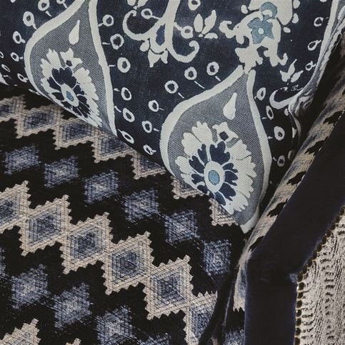 Kerani Midnight Fabric by William Yeoward