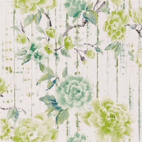 Kyoto Flower Emerald Wallcovering by Designers Guild