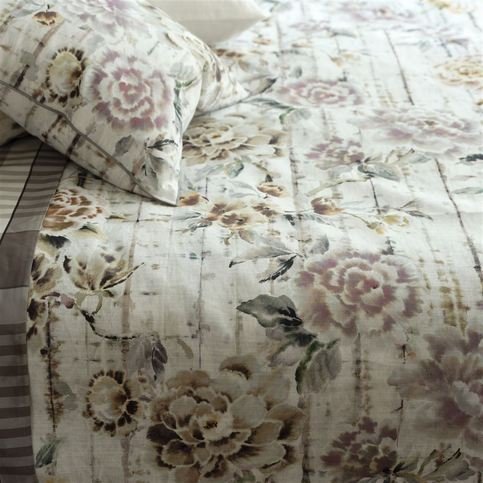Kyoto Flower Slate Fabric by Designers Guild 