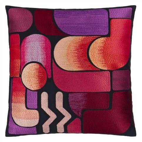 Lacroix Graphe Magenta Cushion by Christian Lacroix/Designers Guild