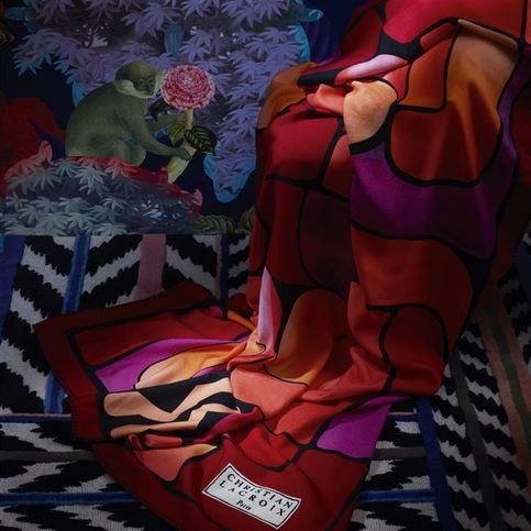 Lacroix Graphe Magenta Throw by Designers Guild/Christian Lacroix