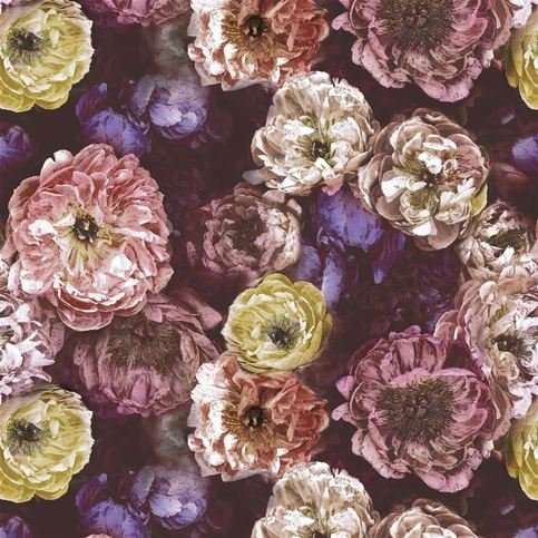 Le Poeme De Fleurs Rosewood Fabric by Designers Guild 