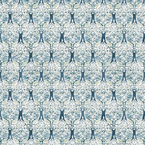 Machu Peacock Fabric by William Yeoward