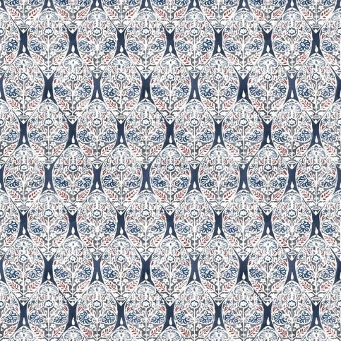 Machu Rouge Fabric by William Yeoward