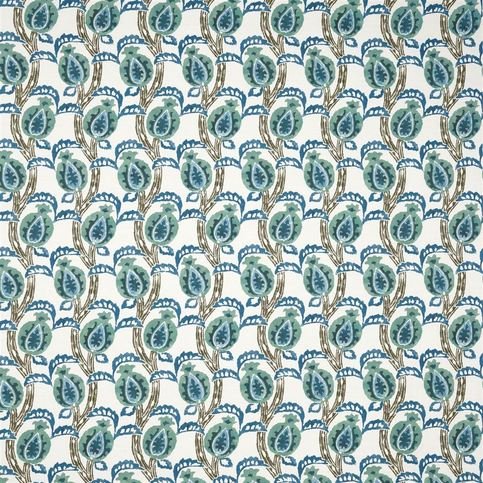 Malati Peacock Fabric by William Yeoward
