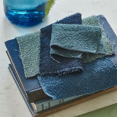 Mezan Indigo Fabric by Designers Guild 