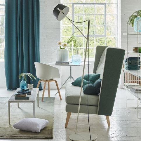 Mezan Teal Fabric by Designers Guild 
