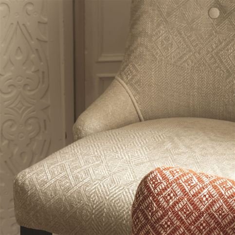 Mitla Slate Fabric by William Yeoward