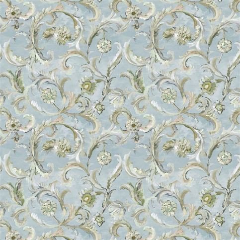 Myrtle Damask Celadon Fabric by Designers Guild 