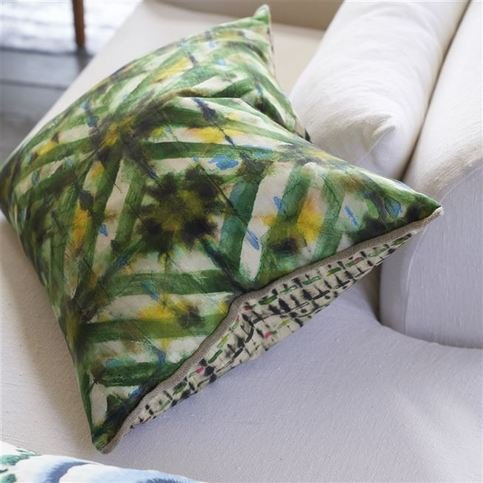 Parquet Batik Forest Cushion by Designers Guild
