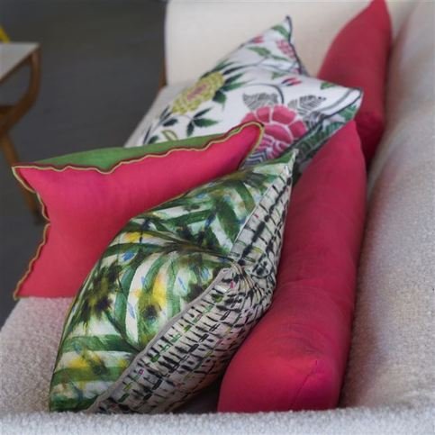 Parquet Batik Forest Cushion by Designers Guild