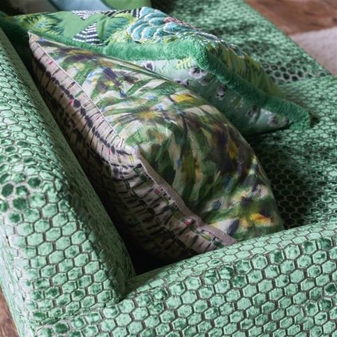 Parquet Batik Forest Cushion by Designers Guild