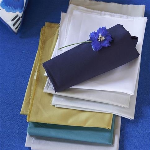 Perledo Indigo Fabric by Designers Guild 