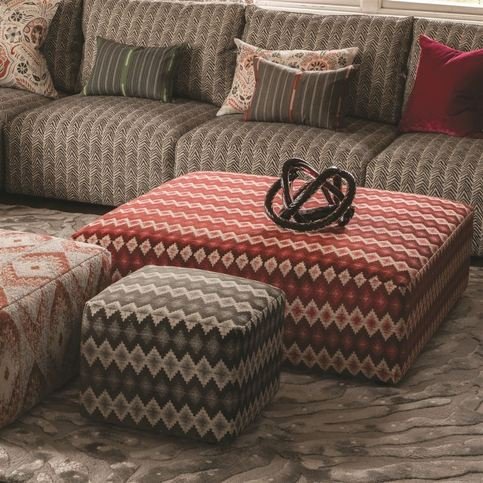 Perzina Rouge Fabric by William Yeoward