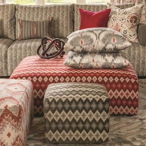Perzina Rouge Fabric by William Yeoward