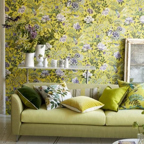 Porcelaine De Chine Alchemilla Wallcovering by Designers Guild